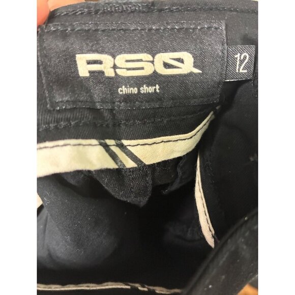 NWT RSQ Chino Shorts Summer Casual Preppy Boys Size 12 Black - Picture 3 of 9